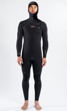 Adelio Connor 5/4 Deluxe Hooded Black Steamer Wetsuit