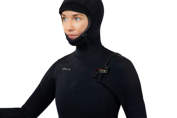 Adelio Womans 5/4 Hooded Harper Steamer Wetsuit